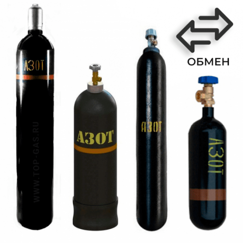Обмен азотных баллонов в Октябрьской