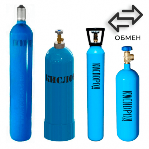Обмен кислородных баллонов в Октябрьской
