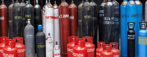 Продажа газовых баллонов в Октябрьской оптом и в розницу по низким ценам